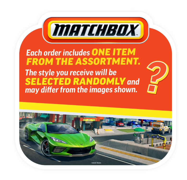 Matchbox 1:64 Scale Die-Cast Toy Cars or Trucks, Set of 8 with 1 Exclusive Vehicle (Styles May Vary)