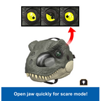 Jurassic World Rebirth T-Rex Rage N Roar Mask with LED Light up Eyes Feature, 3 Level Effects
