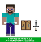 Minecraft Action Figures & Accessories Collection, 3.25-inch Scale & Pixelated Design (Characters May Vary)
