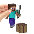 Minecraft Action Figures & Accessories Collection, 3.25-inch Scale & Pixelated Design (Characters May Vary)