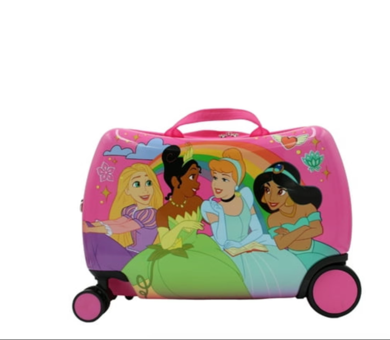 Disney Princess Girls Ride On Luggage Pink