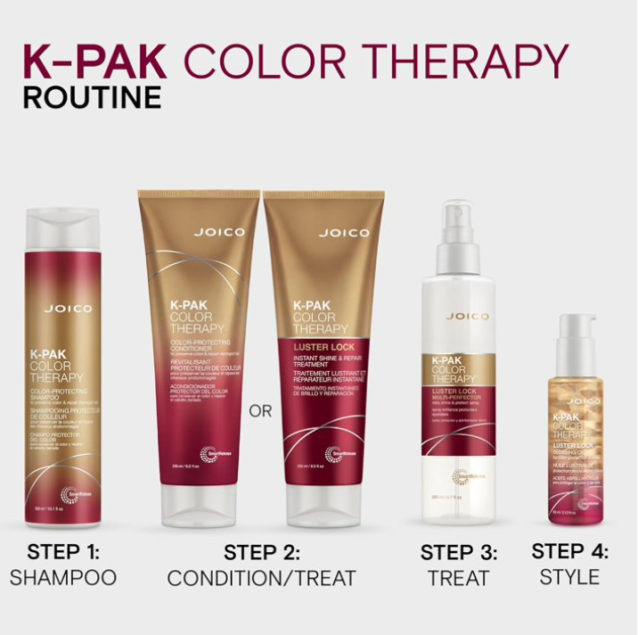 Joico K-PAK Color Therapy Luster Lock Instant Shine & Repair Treatment 8.5 oz