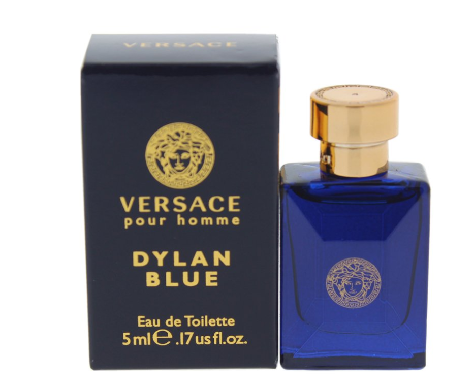 Versace Dylan Blue Mini Eau De Toilette, Cologne for Men, 0.17 Oz