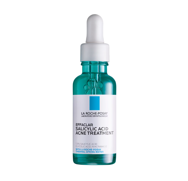 La Roche-Posay Effaclar Salicylic Acid Acne Serum, Pore Minimizing Acne Treatment with Niacinamide, 1.0 fl oz
