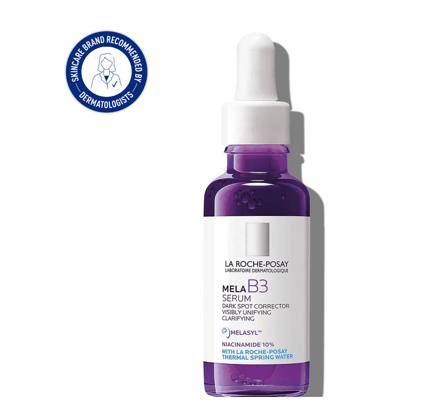 La Roche-Posay Mela B3 Melasyl + Niacinamide Anti Aging and Dark Spot Corrector Serum for Face, 1.0 fl oz
