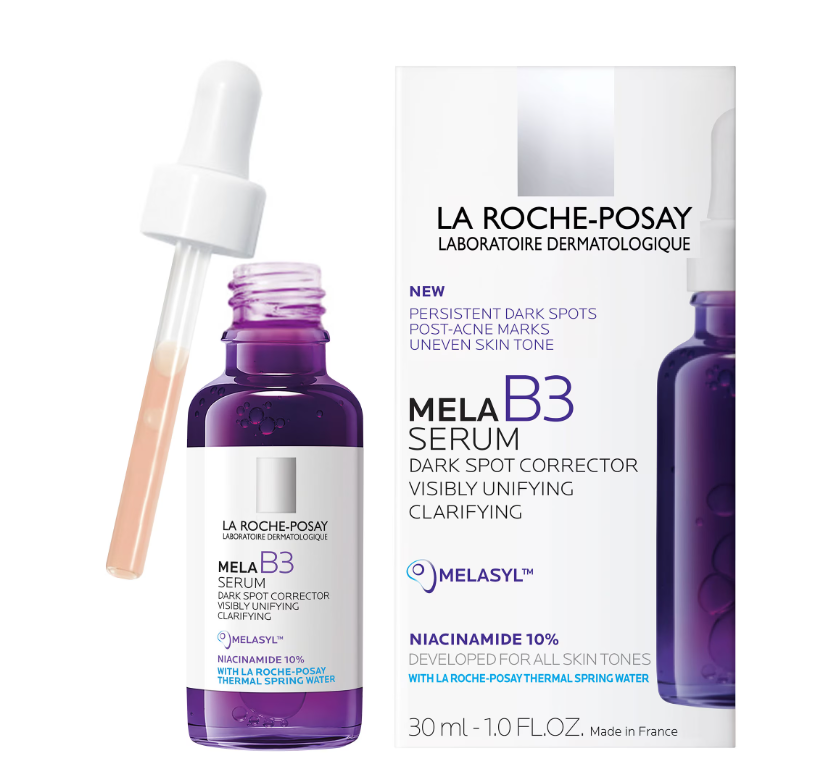 La Roche-Posay Mela B3 Melasyl + Niacinamide Anti Aging and Dark Spot Corrector Serum for Face, 1.0 fl oz