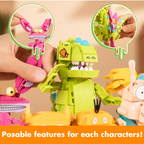 Brickcraft Nick ‘90s Building Kit (833- Plastic Piece Set), Nickelodeon Collectible, Nostalgic Pop Culture Display Item, Toy Gift Idea for Boys and Girls Ages 12 Years Old and up
