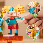 Brickcraft Nick ‘90s Building Kit (833- Plastic Piece Set), Nickelodeon Collectible, Nostalgic Pop Culture Display Item, Toy Gift Idea for Boys and Girls Ages 12 Years Old and up