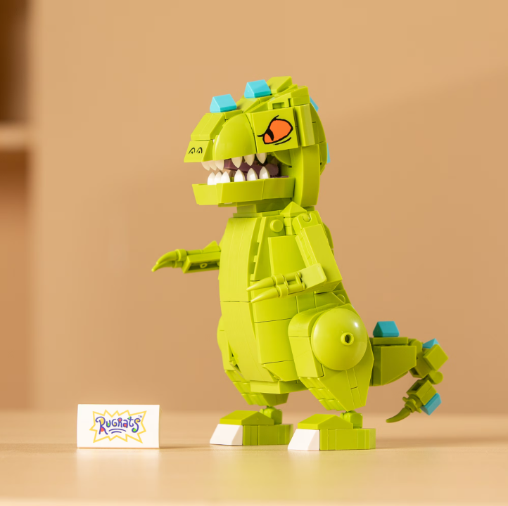 Brickcraft Nick ‘90s Building Kit (833- Plastic Piece Set), Nickelodeon Collectible, Nostalgic Pop Culture Display Item, Toy Gift Idea for Boys and Girls Ages 12 Years Old and up